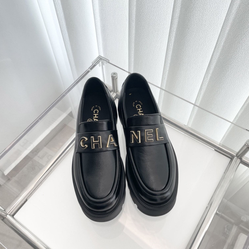 Ch*el leather shoes